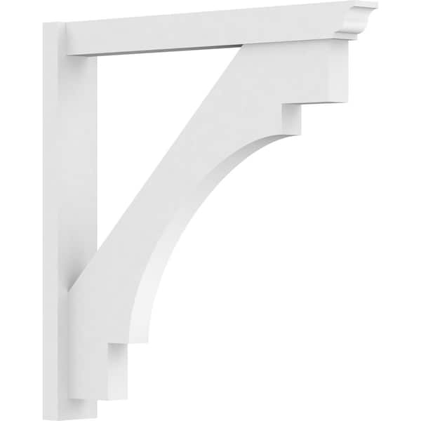 Ekena Millwork Merced Architectural Grade PVC Outlooker with Traditional Ends, 5"W X 36"D X 36"H OUTP05X36X36MRC01 - main